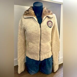 Thick sweater jacket